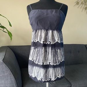 CABI DAZZLE TUNIC SILK THIN STRAPS TOP